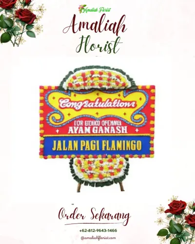 Bunga Papan Congratulation di Pangkung Karung